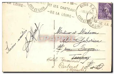 Blois (Loir-et-Cher) — La Vista generale — La Loira — Verso