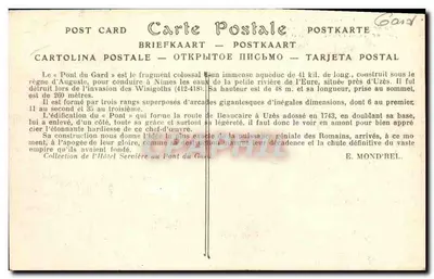 Most Gard — widok z boku z jego podstawy na drodze do zamku — ND Fot. 73 — Rewers
