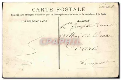 Aigues-Mortes — Statua Świętego Ludwika (przez Pradier) — wydawca nieczytelny, nr serii 3032 — Rewers