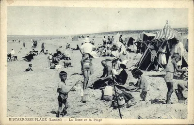 Biscarrosse-Plage (Landes) — A Duna e a Praia — Foto E. Vignes