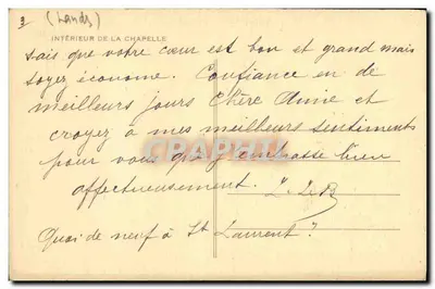 Interior da capela — Estabelecimento Termal de Prechacq-les-Bains — Albestor — Verso