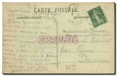 Okręgi Capbreton-sur-Mer (Landes) — Z drogi, widok na jezioro — Phototypie Marcel Delboy, Bordeaux — Rewers