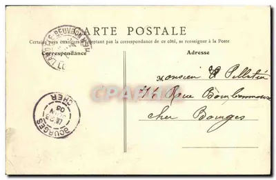 La Motte-Beuvron - A Prefeitura — editor Bordet, n°22 — Verso