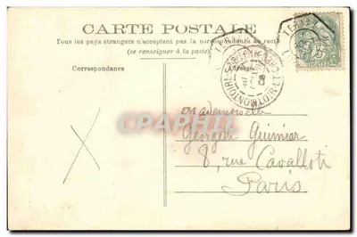 Ternay — Katedra widziana z Zamku Jacquet — A. Le Bas, fot. Montargis — Rewers