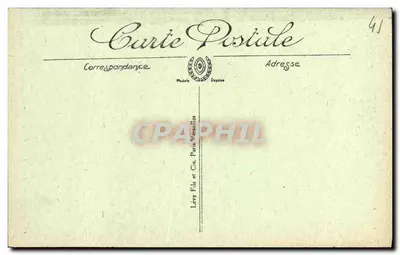 Cheverny — Zamek — Perspektywa korytarzy — Lévy Fils et Cie, Paris-Versailles — Rewers