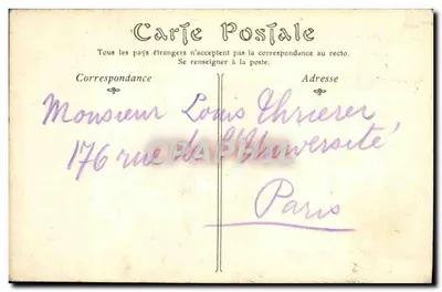 Zamek w CHEVERNY — Portret pana de Vibraye, Paryja Francji — n° 290 — Rewers