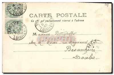 Zamek Chambord — Les Combles — Loir-et-Cher 91 — Rewers