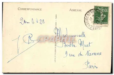 Chaumont-sur-Loire — Zamek (Zabytek) — S.G. - LL — Rewers
