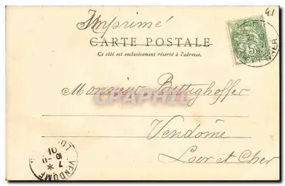 Blois — Hotel d'Alluye — GH fot. — Verso
