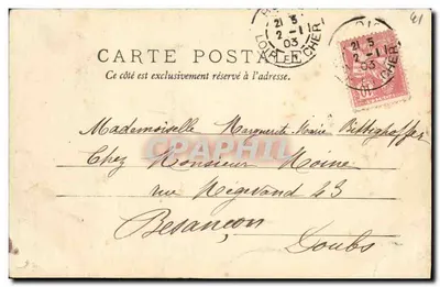 Castello di Blois — Ala di Francesco I, facciata esterna — editore non identificato, numero di serie non visibile — Verso