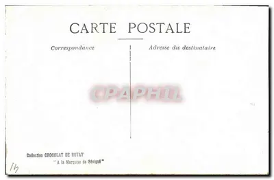 Blois — Entrata del Castello — Collezione del Cioccolato di Royat — Verso