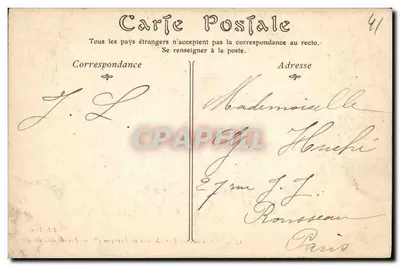 Castelo de BLOIS, ala de Francisco I — editor desconhecido, n° 25 — Verso