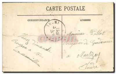 Blois — O Castelo — Ala de Louis XII — Uma Cariatide — Verso