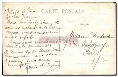 Castello di Blois — Facciata di Francesco I — Editore Lefortmand, Orléans — Verso