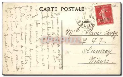 Moulins — El Puente sobre el Allier — Boutray, editor — Reverso