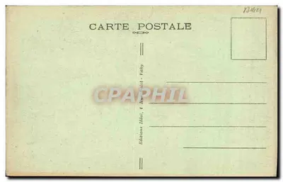 Tarjeta postal antigua Moulins Antigua Residencia de Anne de Beanjeu — Reverso