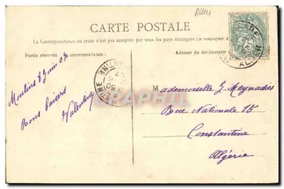 Moulins — Statua Herkulesa na grobie Montmorency — Gliche du Grand Bazot de l'Allier — Rewers