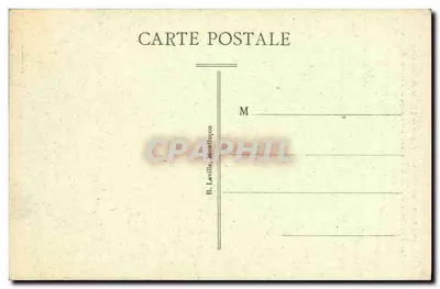 Souvigny (Allier) — Façada kościoła z XV wieku — Dwie wieże pochodzą z XII wieku. Przegląd dawnego Marlhex — B. Laville, Montluçon — Rewers