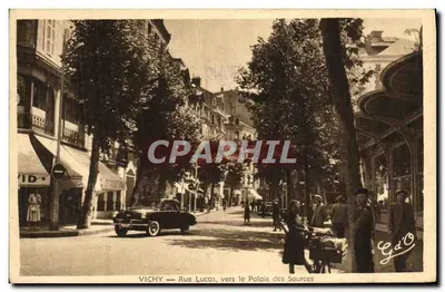 Vichy — Rue Lucas, em direção ao Palácio das Fontes — G.d'O