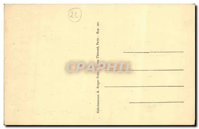 Ploumanach – Kaptur Napoleona, Oratorium św. Guireka i plaża – Wydawca Chavallier, nr 23 — Rewers
