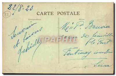 PLOUUMANACH - Castelo de Coastérès e seus Rochos — editor Pastel, n°22 — Verso