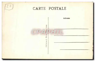 Pittoreska Bretania — Gouffre de la Pointe du Diable w Ploumanach — A.W. 1618 — Rewers