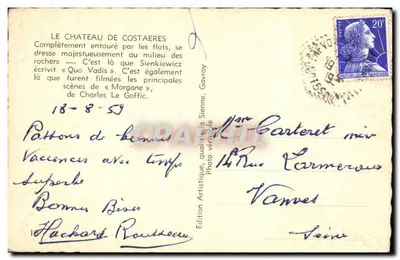 Zamek Costaères — Perros-Guirec-Ploumanach (C. du N.) — Lucien — Rewers
