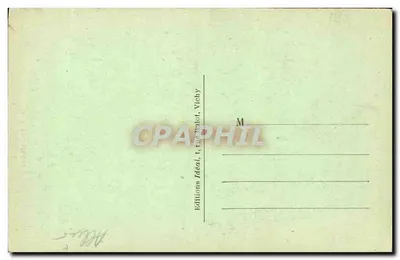 Bourbonnais — As Ruínas de BILLY — O Donjon — Editor Idéal, n° 1592 — Verso