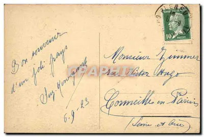 Piégu - Vista pittoresca della costa - Collezione A. Waron, St-Brieuc — Verso