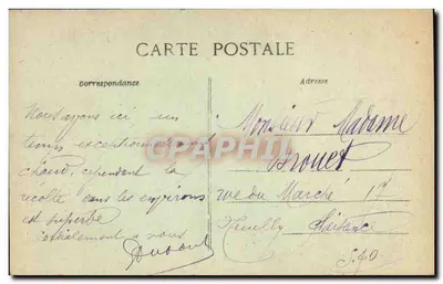 Grande Mar no VAL-ANDRÉ — A Bretanha Pitoresca, n°4062 — editor Weron, St-Brieuc — Verso