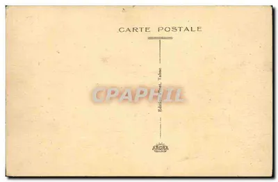Bilhete postal antigo Saint Cast Vista das Mielles À distância a Ponta da Garde — Verso