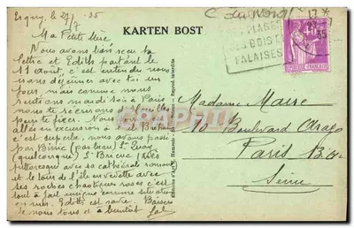 Falaise punktu Cap d'ERQUY (C-du-N.) — nr 7403 — Wydawnictwo Art H. Hamonic — Rewers