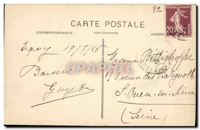 Erquy (C.-du-N.) — Ogólny widok plaży Caroual — Garnier et Coconnier, Wyd., Rennes — Rewers