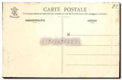O Pai Trebeurden — Trebeurden — Coleção A. Waron, St-Brieuc — Verso