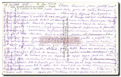 ल'अब्बेई और हास के समुद्र तट — सेंट-जैक्यूट-डे-ला-मर — प्रकाशक वारों — पीछे