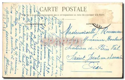 St-Jacut-de-la-Mer (C.-du-N.) — Passeio da Holanda para a Abadia — J. Sorel, editor, Rennes, n°42 — Verso