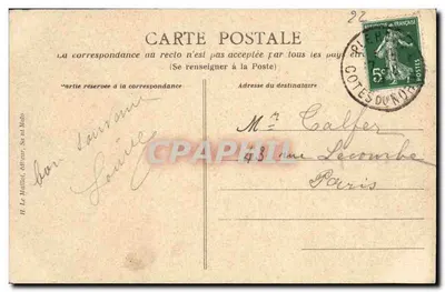 Côte d'Émeraude — Cap Fréhel — Studie van rotsen — H. Le Maillet, uitgever, Saint-Malo — Achterkant