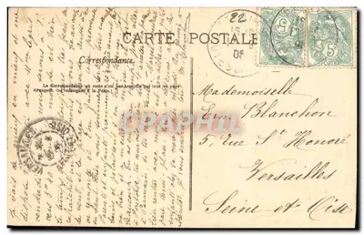 Étables (Côtes-du-Nord) — O Castelo de Robien — J.-P. Durat, ed. fot. Saint-Quay — Verso