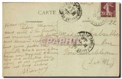 Portrieux-St-Quay — La Condesa y el Semáforo a marea alta — Repenuoue Francesa 9218 — Reverso