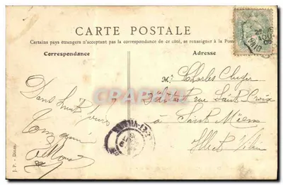 Dinan (C.-du-N.) — Most żelazny nad Doliną źródła Wody — B. F., Paryż — Rewers