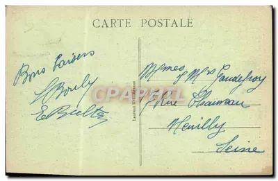 Dinan - Castelo da Conninais — O magnífico leito escultor da Sala do Abade — n° 3167 — Verso