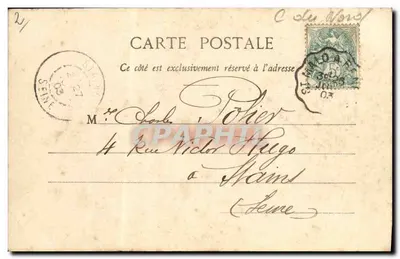 Bilhete postal antigo Dinan La Place du Marche TOP — Verso