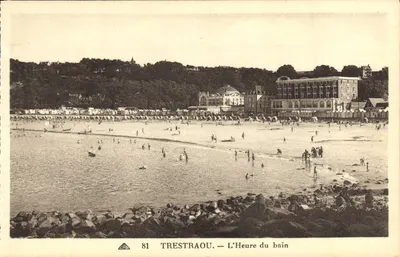 TRESTRAOU — L'Heure du bain — Bilhete postal antigo n°81