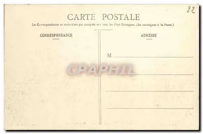 Ilha de Bréhat (Côtes-du-Nord) — vista dos rochedos e das ondas — editor Réunies, n° 136 — Verso