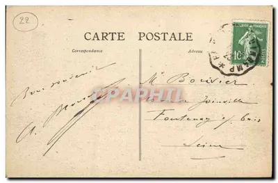 Isola di Bréhat - Il Sfinge — A. Rumeau — Verso