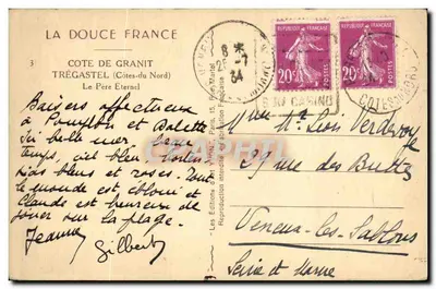 Ojciec Wieczny — Trégastel (Côtes-du-Nord) — Wydawnictwo Yvon — Rewers