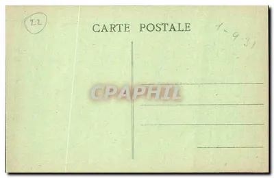 Trégastel-Plage (C.-du-N.) — Plaża i jej skały, na horyzoncie 7 Wysp — Wydawnictwo Hotelu Beau-Séjour, Trégastel — Rewers