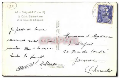 Le Costel Sainte-Anne i nowa kaplica — Trégostel (C.-du-N.) — Wydawnictwo Gaby — Rewers