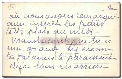 Trégastel — Na plaży — A.W. 7684 — Rewers