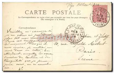 Biarritz — O Farol visto da Attalaye — Il. Lafon, editora, Bayonne, n°225 — Verso